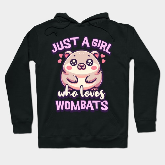 Just A Girl Who Loves Wombats Hoodie by Norse Magic